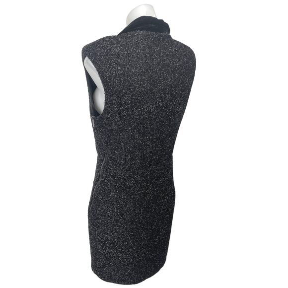 Topshop Women's Tinsel Tuxedo Dress Polyester Black Size S - Picture 2 of 5